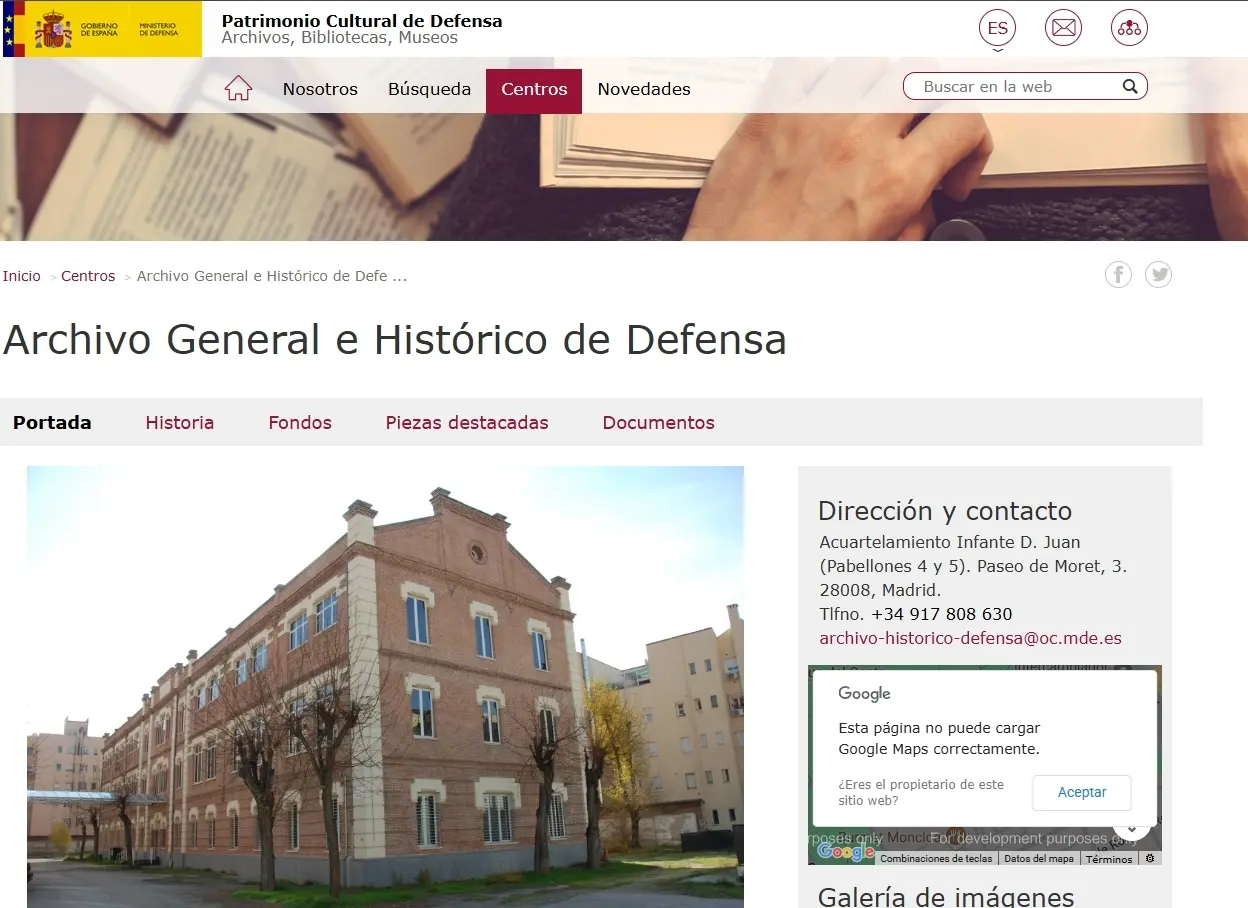 Archivo General Histórico de Defensa preview
